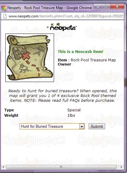 Neopets treasure map negg