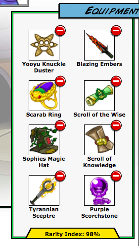 Neopets weapons list