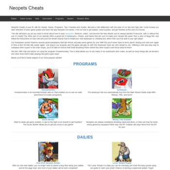 Neopets cheat codes