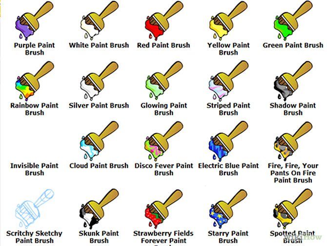 Neopets Brushes